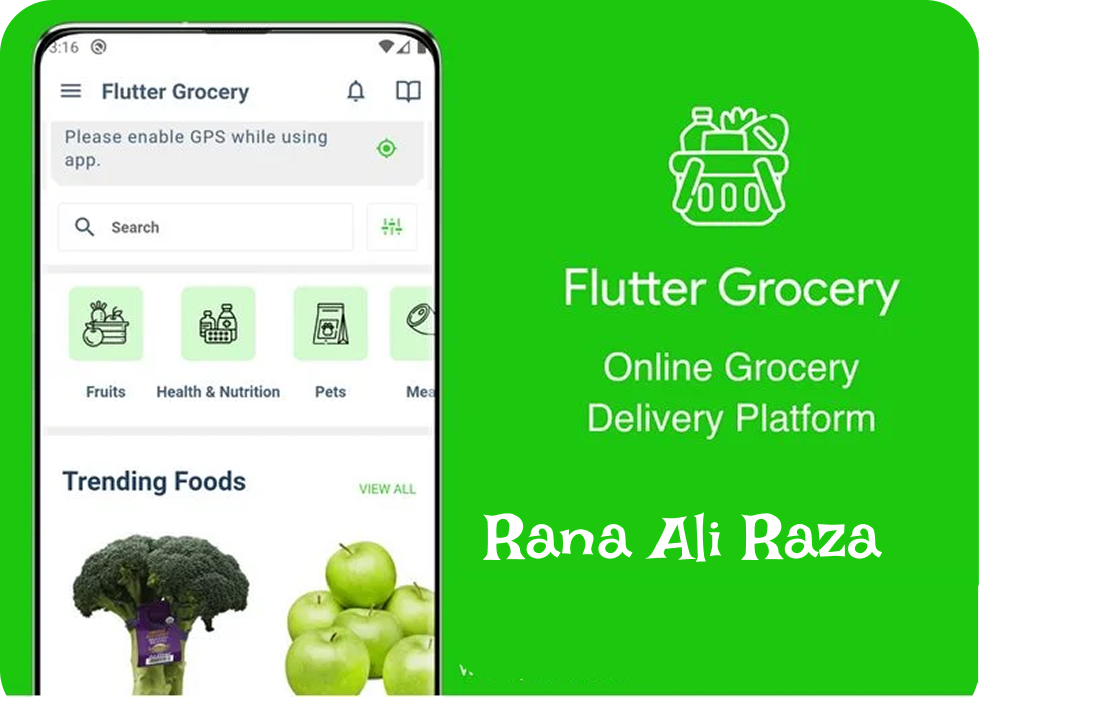 Flutter Grocery Online Delivery Platform
